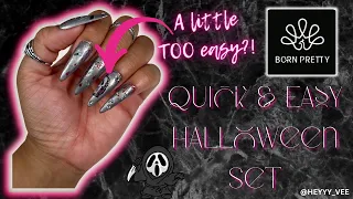 SUPER EASY Halloween Nails ft Born Pretty / Beginner Friendly Nails #halloweennails