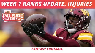 2023 Week 1 Rankings Update | NFL Week 1 Injuries | 2023 Week 1 Fantasy Football Rankings