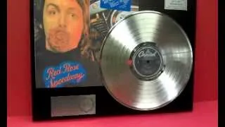 Paul McCartney Red Rose Speedway Platinum LP Record