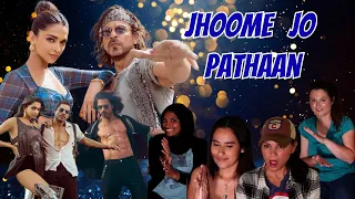 Americans' react to JhoomejoPathaan|ShahRukhKhan,Deepika|Vishal&Sheykhar,Arijit Singh,Sukriti,Kumaar