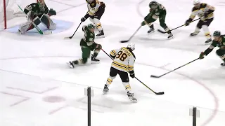 David Pastrnak's power-play goal vs Wild (18 mar 2023)