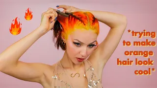 Styling my Orange hair until it looks cool