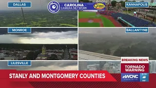 Severe weather moving through the Charlotte region