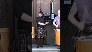 Tu-Bardh with Clanadonia getting into his rhythm playing Ya Bassa at Scone Palace, Scotland #shorts