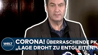 CORONA: "Lage im gesamten Land droht zu entgleiten!" Söder fordert Verschärfung der Covid19-Regeln