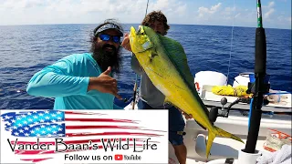 BIG MAHI MAHI In Florida Gulf Catch and Cook!  Fishing with AQUAMAN!