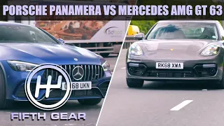 Porsche Panamera VS Mercedes AMG GT 63 | Fifth Gear