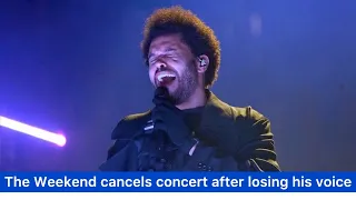 The Weekend loses his voice during concert, apologises to fans and cries