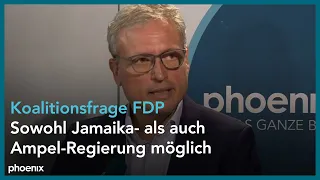 Daniel Brössler (Süddeutsche Zeitung) im Gespräch mit phoenix-Reporterin Julia Grimm am 14.05.21