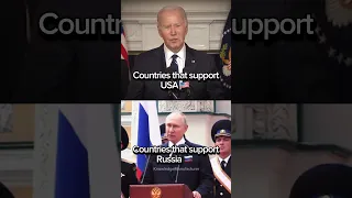 Countries that support Russia vs Countries that support USA #shorts