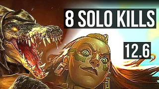 RENEKTON vs ILLAOI (TOP) | 11/1/10, 8 solo kills, Legendary, 400+ games | KR Master | 12.6