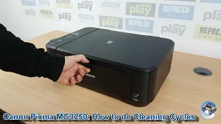 Canon Pixma MG3250: How to do Printhead Cleaning and Deep Cleaning Cycles to Improve Print Quality