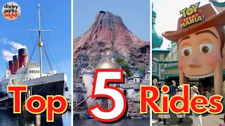 Top 5 ATTRACTIONS in the "BEST" Disney Park - Tokyo DisneySea - 2023