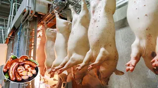 Pig Farming Outdoor Method - Modern Cattle Slaughter Plant - Pork Cutting Line & Sausage Production