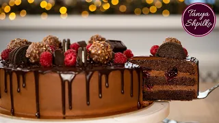 Шоколадно-Вишневый Торт "Пряная Вишня" на Сметанном Креме | Без Масла | Chocolate-Cherry Cake