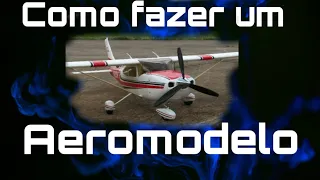 Como fazer aeromodelo fazendo a planta /parte 3