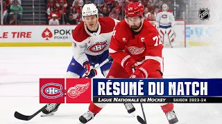 Canadiens vs Red Wings | Faits saillants 15/4/24