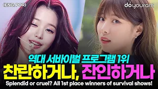 Updates on 1st place winners of all the survival shows in history (including 'My Teenage Girl')