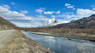 BEAUTIFUL SPRING DRIVE ON THE GLENN HIGHWAY TO CHICKALOON