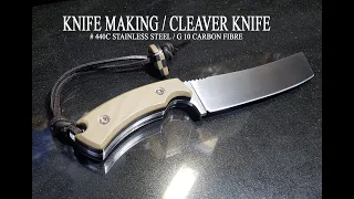 KNIFE MAKING / MODERN CLEAVER KNIFE 수제칼 만들기#25