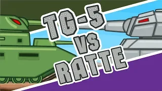 TG-5 vs Ratte | Steel Monsters Attack Ep.11. Cartoons About Tanks