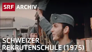 Soldaten in der Rekrutenschule | Schweizer Armee | SRF Archiv