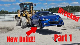 Rebuilding a Wrecked Subaru BRZ on a budget!! Part 1