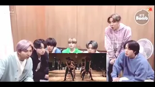 Bts Reaction Blackpink DANCE PRACTICE VIDEO@The memories #bts#blackpink