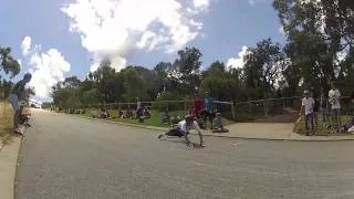 Longboard crash