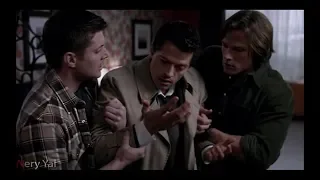 -Team Free Will, It's not funny. I'm not laughing|Cas moved to the present