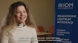 The story of Daria, who benefited from the help of the Integration Centre in Krakow.