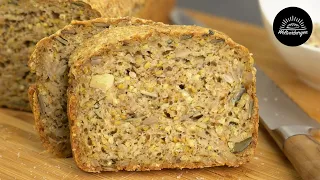 Highlander Diet Bread - 1 slice, not hungry for hours! Without flour!