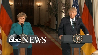 President Trump hosts German Chancellor Angela Merkel