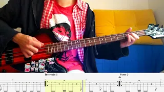 Stay Away – Nirvana – Bass cover with tabs (4k)