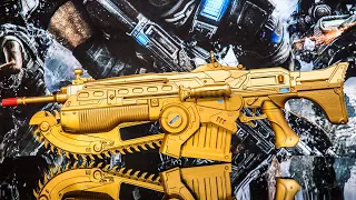 Gears of War LIFE-SIZE Gold Lancer Unboxing!