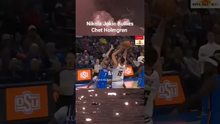 Nikola Jokic Bullies Chet Holmgren #shortsvideo #shorts #highlights #nikolajokic #chetholmgren #nba