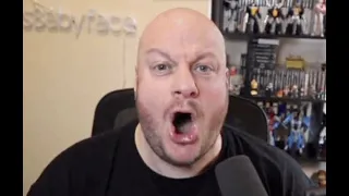 angry bald man discovers pronouns