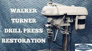 How to Restore a Drill Press | Tool Restoration | Vintage Walker Turner 900 Series 15"