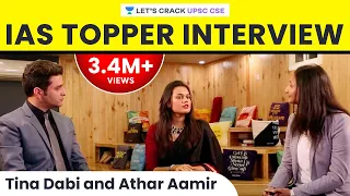 Tina Dabi and Athar Aamir | IAS Topper Interview on Life after cracking UPSC CSE/IAS Exam