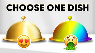 Choose One Dish! Good vs Bad Food Edition 😋🤮 | Food Quiz 🍔🍕🍦 How Lucky Are You? 😱 Quiz Shiba