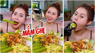 Mâm Mắm Ghẹ Trộn Kiểu Thái - Ăn Ghiền Luôn 😆