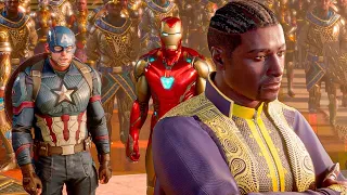 Marvel's Avengers - Iron Man and Captain America Meet Black Panther [PS5]