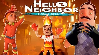 ГОРОД В ОГНЕ!ИГРА HELLO NEIGHBOR HIDE AND SEEK 3 АКТ ПРОХОЖДЕНИЕ!ШОУ ПРИВЕТ СОСЕД 2!