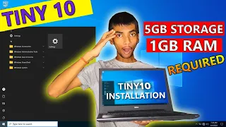 How To Install Windows Tiny 10 | 1GB Ram Required To Install 🔥