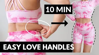 Easy standing exercises to burn muffin top & bra bulge, 7 day love handles & obliques challenge