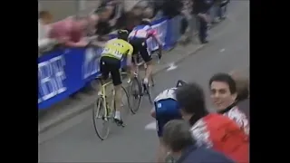 Laurent Jalabert wins the 1995 Fleche Wallone.