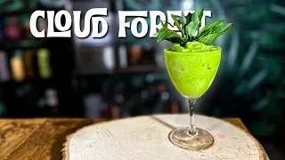 Making Vodka Tiki Again, the Coconut and Thai Basil Cloud Forest Cocktail