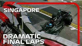 Russell Crashes Out In Dramatic Fight For Win | 2023 Singapore Grand Prix