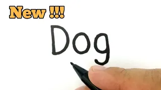 VERY EASY , How to turn words DOG into cartoon