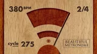 380 BPM 2/4 Wood Metronome HD